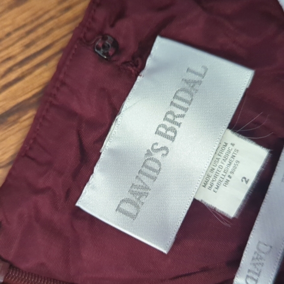 Purple Wine strapless maxi sweeping flowey bridesmaid Prom gown Gossip Girl sz 2 - Picture 5 of 11